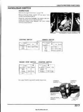 2003 Honda ATV TRX650FA Rincon Factory Service Manual, Page 441