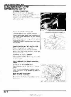 2003 Honda ATV TRX650FA Rincon Factory Service Manual, Page 442