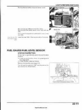2003 Honda ATV TRX650FA Rincon Factory Service Manual, Page 445