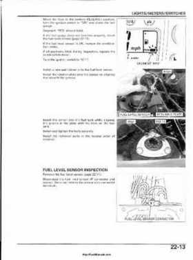 2003 Honda ATV TRX650FA Rincon Factory Service Manual, Page 447