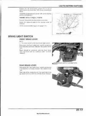 2003 Honda ATV TRX650FA Rincon Factory Service Manual, Page 451