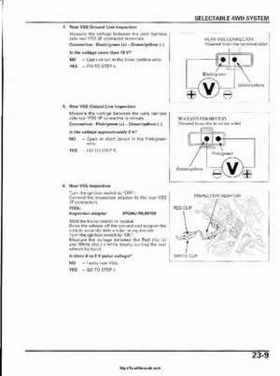 2003 Honda ATV TRX650FA Rincon Factory Service Manual, Page 461