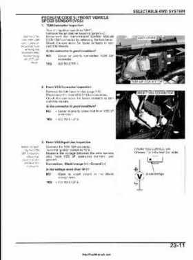 2003 Honda ATV TRX650FA Rincon Factory Service Manual, Page 463