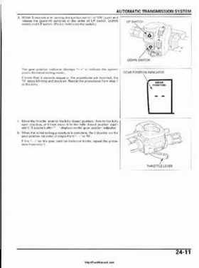 2003 Honda ATV TRX650FA Rincon Factory Service Manual, Page 476