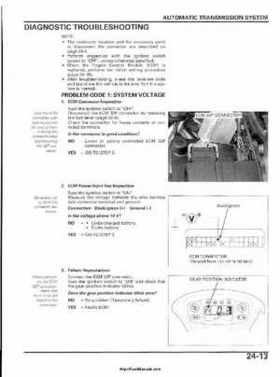 2003 Honda ATV TRX650FA Rincon Factory Service Manual, Page 478