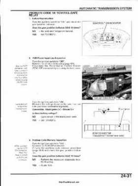 2003 Honda ATV TRX650FA Rincon Factory Service Manual, Page 496