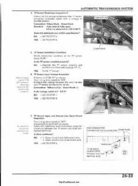 2003 Honda ATV TRX650FA Rincon Factory Service Manual, Page 498