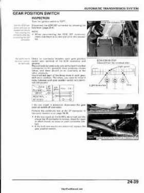 2003 Honda ATV TRX650FA Rincon Factory Service Manual, Page 504