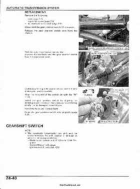 2003 Honda ATV TRX650FA Rincon Factory Service Manual, Page 505