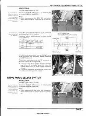 2003 Honda ATV TRX650FA Rincon Factory Service Manual, Page 506