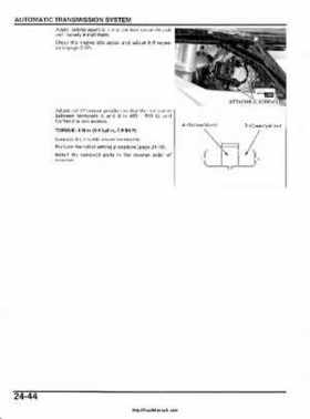 2003 Honda ATV TRX650FA Rincon Factory Service Manual, Page 508