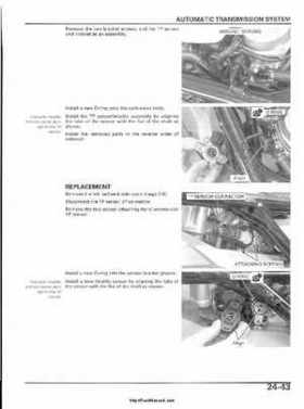 2003 Honda ATV TRX650FA Rincon Factory Service Manual, Page 509