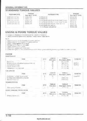 2004-2005 Honda TRX450R Factory Sevice Manual, Page 13