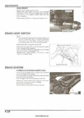 2004-2005 Honda TRX450R Factory Sevice Manual, Page 68