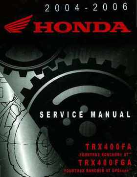 2004-2006 (2007) Honda TRX400FA Fourtrax Rancher / TRX400FGA Rancher AT GPScape Service Manual, Page 1