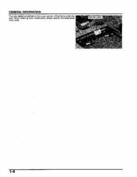 2004-2006 (2007) Honda TRX400FA Fourtrax Rancher / TRX400FGA Rancher AT GPScape Service Manual, Page 8