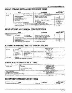 2004-2006 (2007) Honda TRX400FA Fourtrax Rancher / TRX400FGA Rancher AT GPScape Service Manual, Page 15