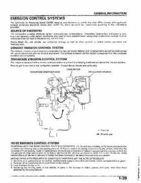2004-2006 (2007) Honda TRX400FA Fourtrax Rancher / TRX400FGA Rancher AT GPScape Service Manual, Page 43