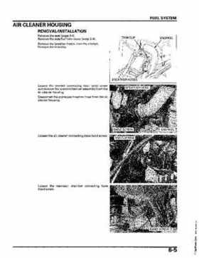 2004-2006 (2007) Honda TRX400FA Fourtrax Rancher / TRX400FGA Rancher AT GPScape Service Manual, Page 117