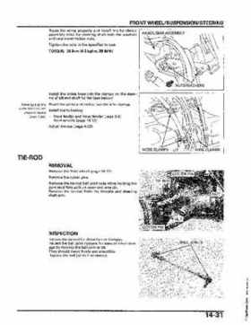 2004-2006 (2007) Honda TRX400FA Fourtrax Rancher / TRX400FGA Rancher AT GPScape Service Manual, Page 281