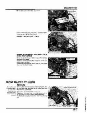 2004-2006 (2007) Honda TRX400FA Fourtrax Rancher / TRX400FGA Rancher AT GPScape Service Manual, Page 303