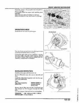 2004-2006 (2007) Honda TRX400FA Fourtrax Rancher / TRX400FGA Rancher AT GPScape Service Manual, Page 343
