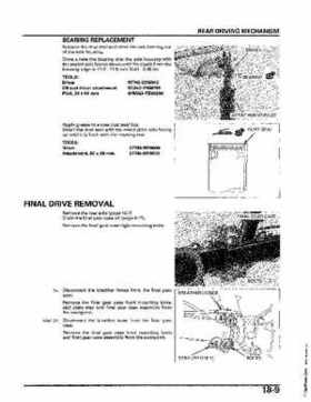 2004-2006 (2007) Honda TRX400FA Fourtrax Rancher / TRX400FGA Rancher AT GPScape Service Manual, Page 368