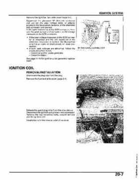 2004-2006 (2007) Honda TRX400FA Fourtrax Rancher / TRX400FGA Rancher AT GPScape Service Manual, Page 399
