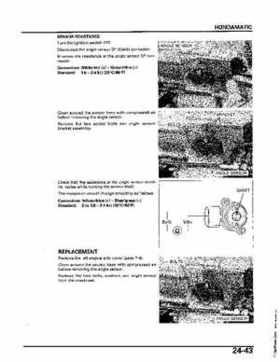 2004-2006 (2007) Honda TRX400FA Fourtrax Rancher / TRX400FGA Rancher AT GPScape Service Manual, Page 489