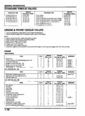 2004-2009 Honda TRX450R/TRX450ER Service Manual, Page 20