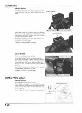 2004-2009 Honda TRX450R/TRX450ER Service Manual, Page 90