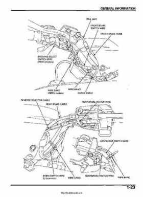 2005-2006 Honda ATV TRX500FE/FM/TM FourTrax Foreman Factory Service Manual, Page 27
