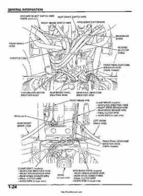 2005-2006 Honda ATV TRX500FE/FM/TM FourTrax Foreman Factory Service Manual, Page 28