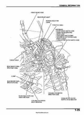 2005-2006 Honda ATV TRX500FE/FM/TM FourTrax Foreman Factory Service Manual, Page 29