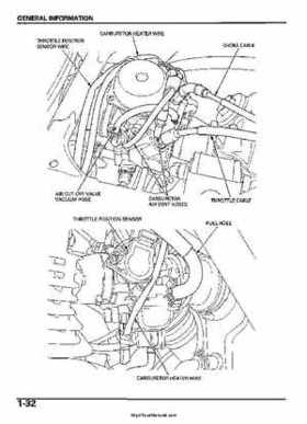 2005-2006 Honda ATV TRX500FE/FM/TM FourTrax Foreman Factory Service Manual, Page 36