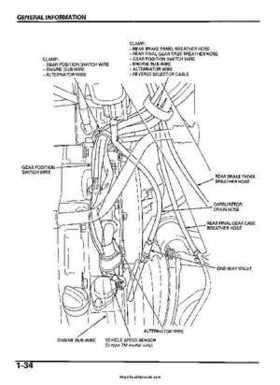 2005-2006 Honda ATV TRX500FE/FM/TM FourTrax Foreman Factory Service Manual, Page 38