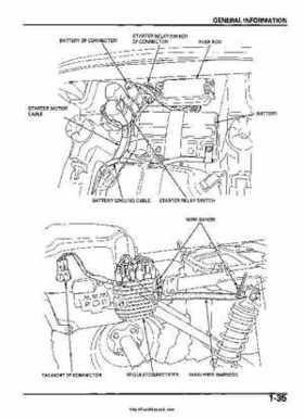 2005-2006 Honda ATV TRX500FE/FM/TM FourTrax Foreman Factory Service Manual, Page 39