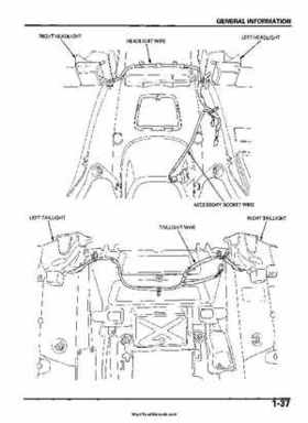 2005-2006 Honda ATV TRX500FE/FM/TM FourTrax Foreman Factory Service Manual, Page 41