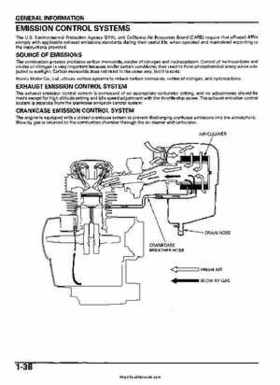 2005-2006 Honda ATV TRX500FE/FM/TM FourTrax Foreman Factory Service Manual, Page 42