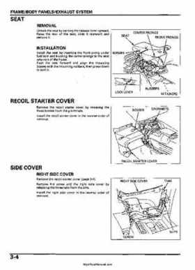 2005-2006 Honda ATV TRX500FE/FM/TM FourTrax Foreman Factory Service Manual, Page 49