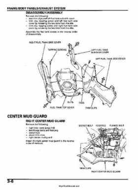 2005-2006 Honda ATV TRX500FE/FM/TM FourTrax Foreman Factory Service Manual, Page 51