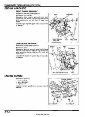 2005-2006 Honda ATV TRX500FE/FM/TM FourTrax Foreman Factory Service Manual, Page 57