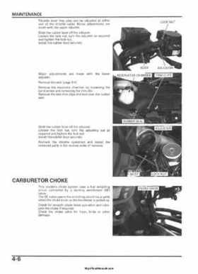 2005-2006 Honda ATV TRX500FE/FM/TM FourTrax Foreman Factory Service Manual, Page 66