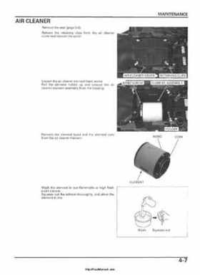 2005-2006 Honda ATV TRX500FE/FM/TM FourTrax Foreman Factory Service Manual, Page 67