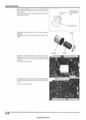 2005-2006 Honda ATV TRX500FE/FM/TM FourTrax Foreman Factory Service Manual, Page 68