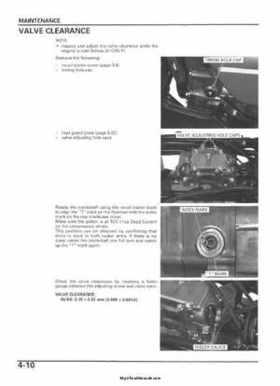 2005-2006 Honda ATV TRX500FE/FM/TM FourTrax Foreman Factory Service Manual, Page 70