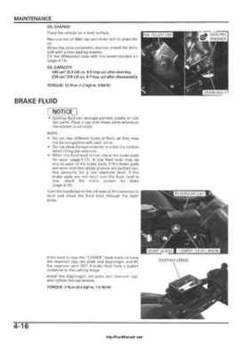 2005-2006 Honda ATV TRX500FE/FM/TM FourTrax Foreman Factory Service Manual, Page 76