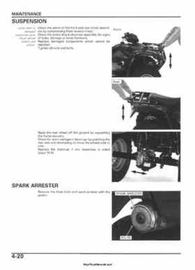 2005-2006 Honda ATV TRX500FE/FM/TM FourTrax Foreman Factory Service Manual, Page 80