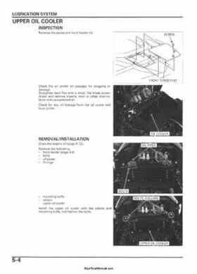 2005-2006 Honda ATV TRX500FE/FM/TM FourTrax Foreman Factory Service Manual, Page 86