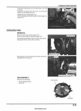 2005-2006 Honda ATV TRX500FE/FM/TM FourTrax Foreman Factory Service Manual, Page 87